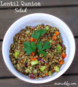 lentil quinoa salad 