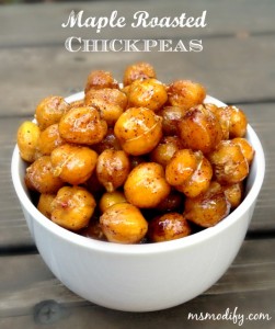 maple roasted chickpeas