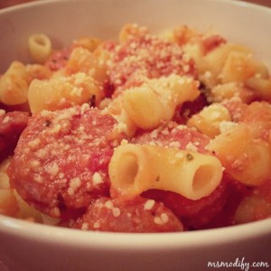 vodka sausage pasta