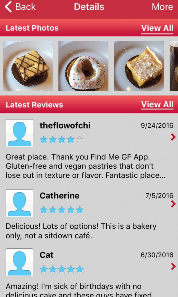 gluten free restaurant finder app