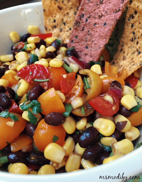 black bean and corn dip