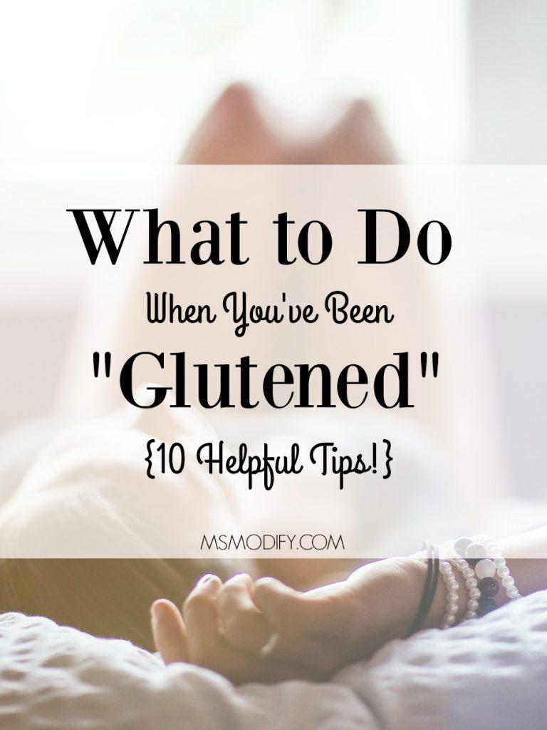 what to do when you've been glutened
