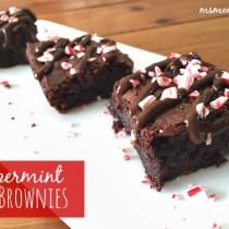 gluten free peppermint brownies