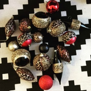 leopard christmas ornaments