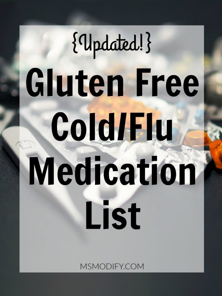 Gluten Free Cold/Flu Medication List