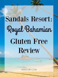 Sandals Resort Gluten Free Review