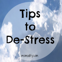 tips to de-stress