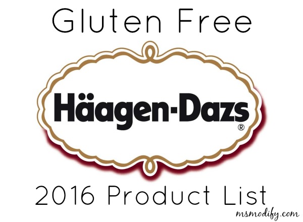 Gluten free Haagen-Dazs