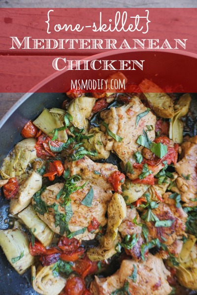 one skillet mediterranean chicken