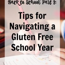 Back to School Part 2: Tips for Navigating a gluten free school year