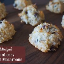 gluten free cranberry coconut macaroons