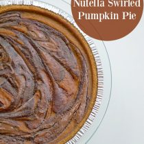 gluten free nutella swirled pumpkin pie