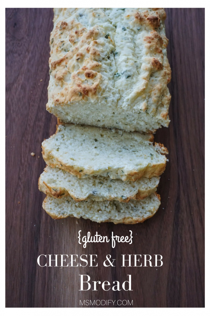 gluten free cheese & herb bread