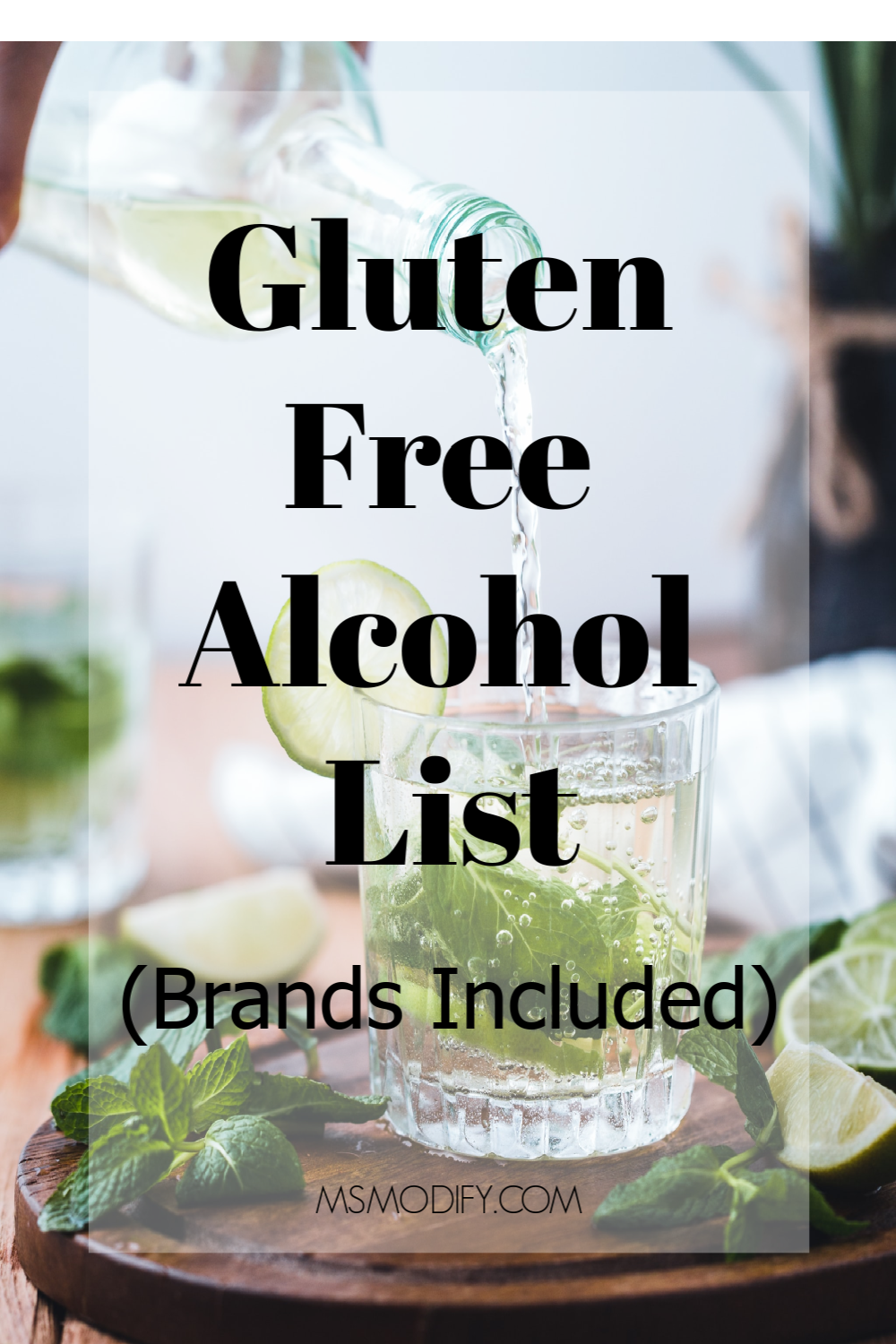 gluten free alcohol list