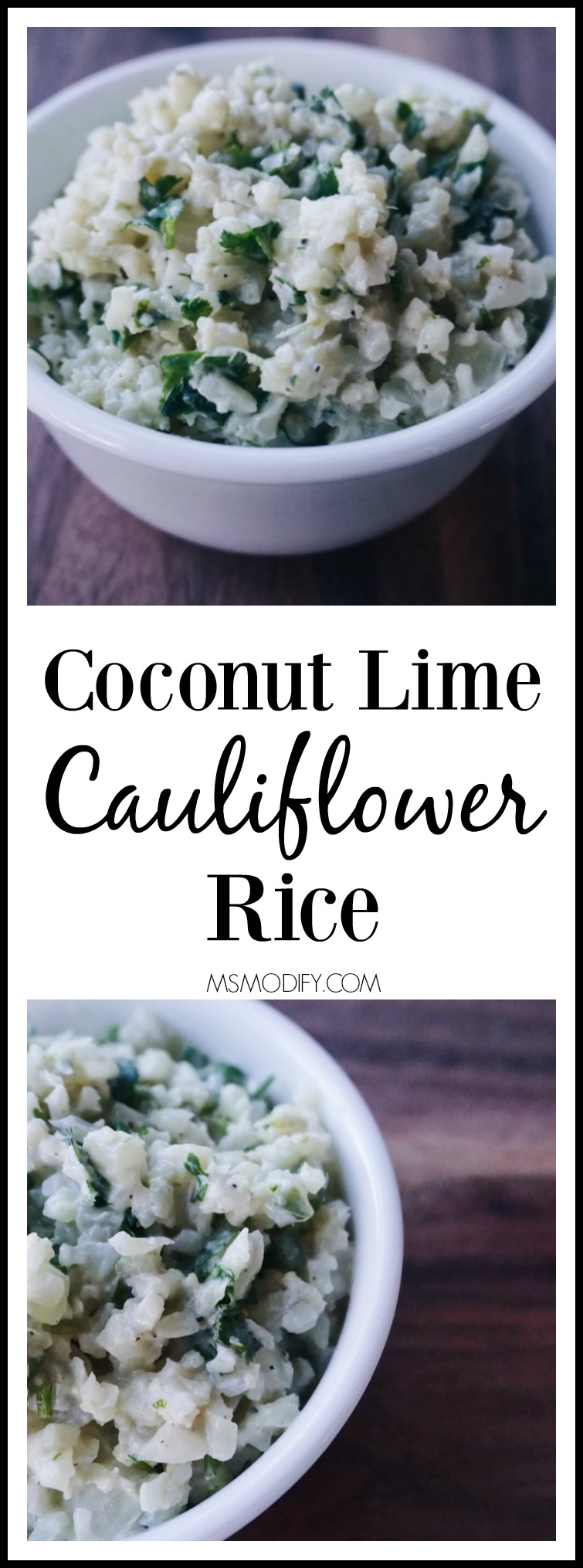 coconut lime cauliflower rice 