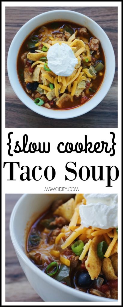 slow cooker & gluten free taco soup