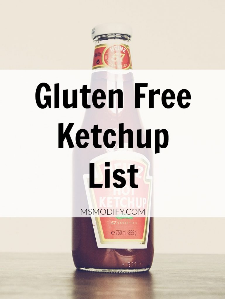 Gluten Free Ketchup List 