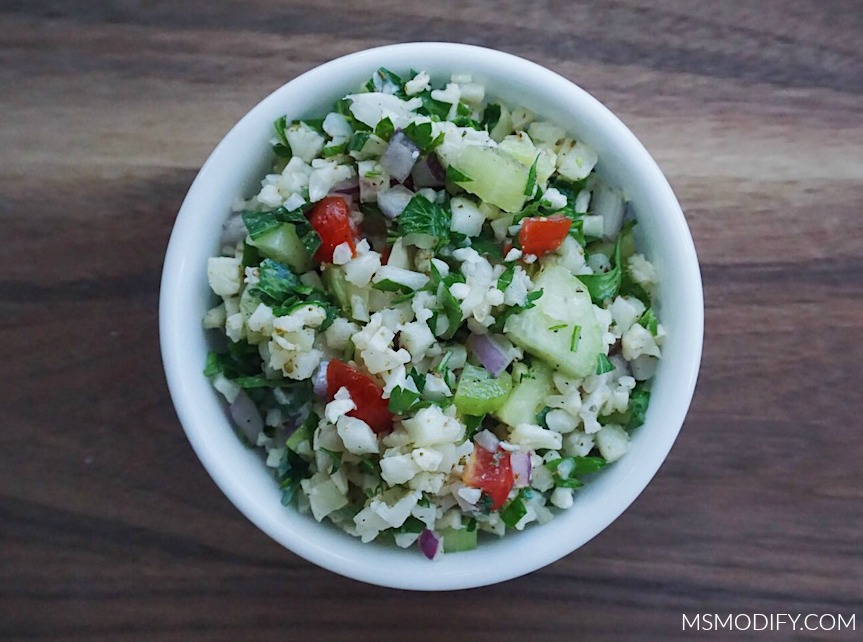 Cauliflower Rice Tabbouleh