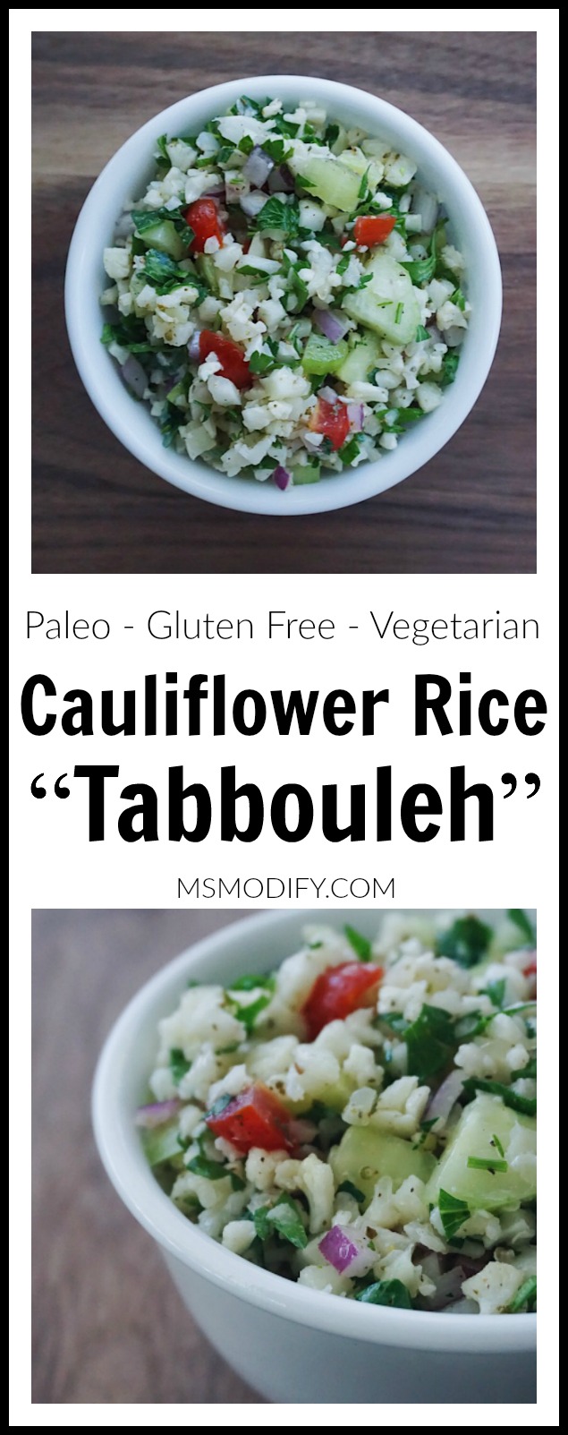Cauliflower Rice Tabbouleh 