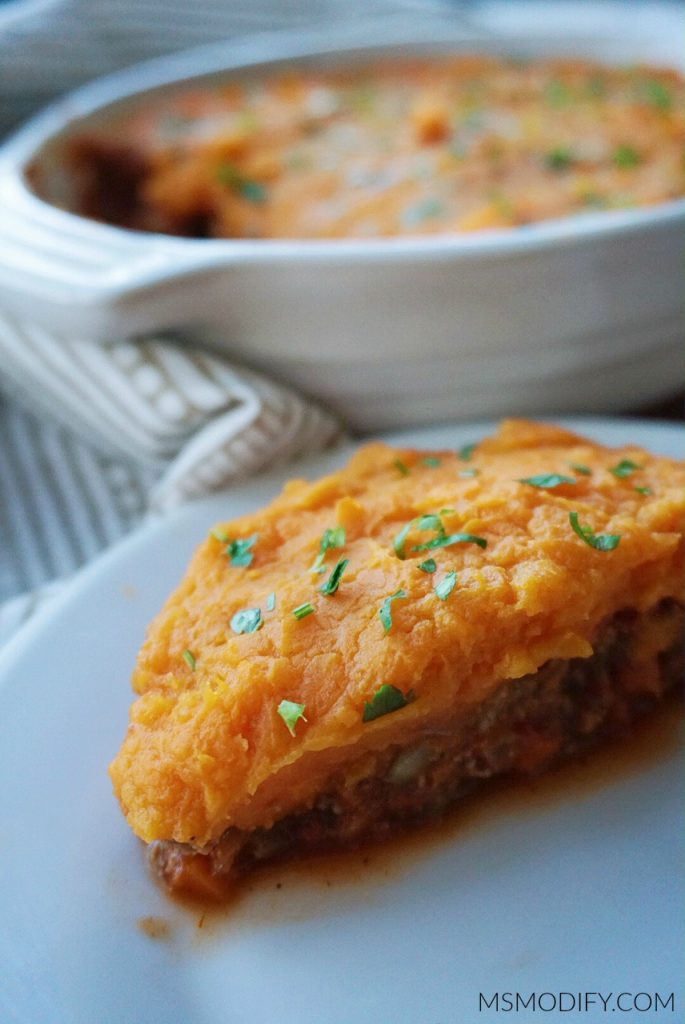 Sweet potato shepherd's pie