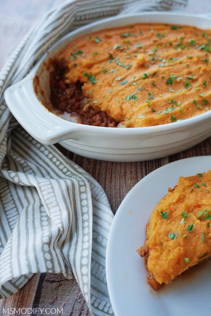 Sweet potato shepherd's pie