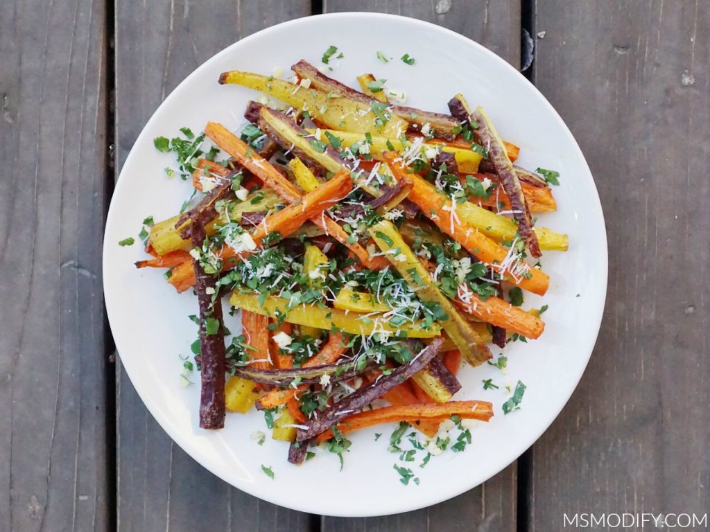 Garlic and Herb Carrot Fries