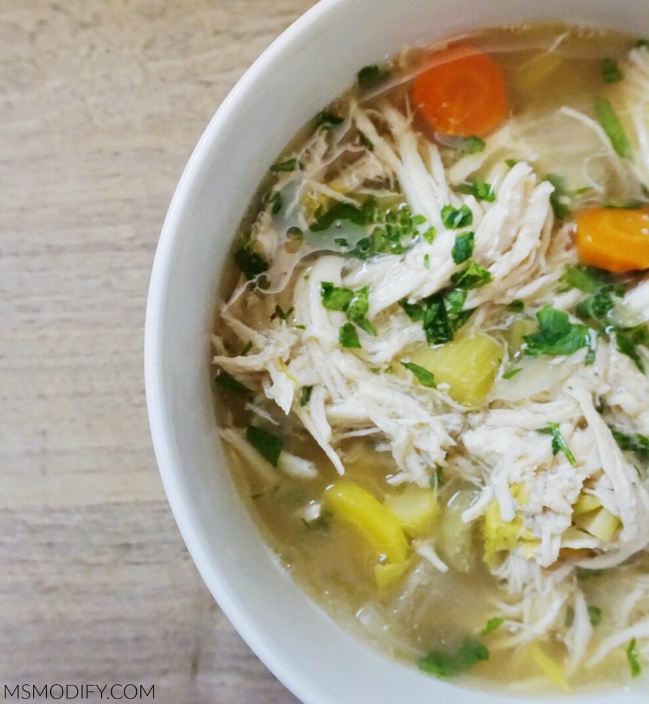 Chicken Noodle-less Soup