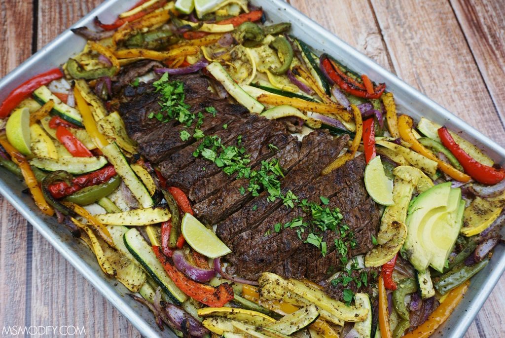 Sheet Pan Steak Fajitas