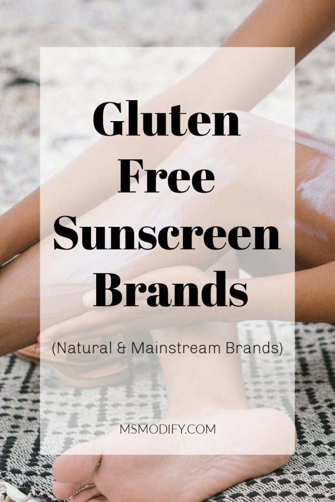 Gluten Free Sunscreen List MsModify