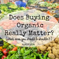 does buying organic really matter