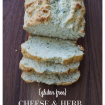 gluten free cheese & herb bread