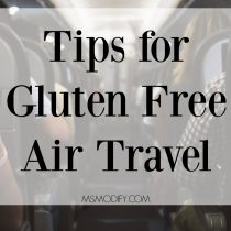 Tips for Gluten Free Air Travel