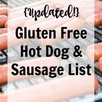 Gluten Free Hot Dog and Sausage List