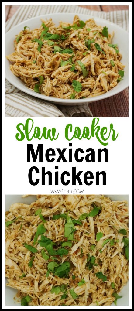 Slow Cooker Shredded Mexican Chicken - MsModify