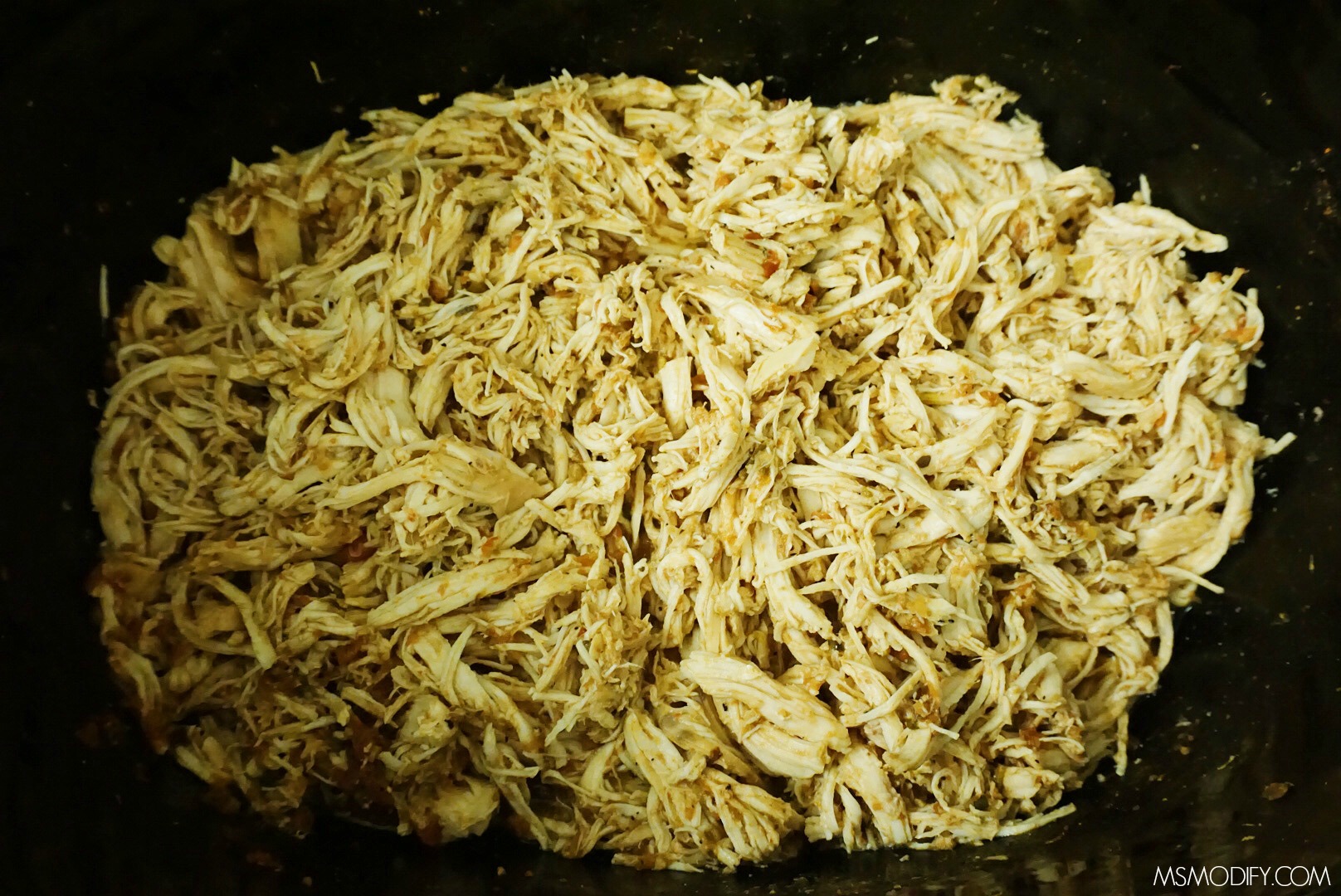 Slow Cooker Shredded Mexican Chicken - MsModify