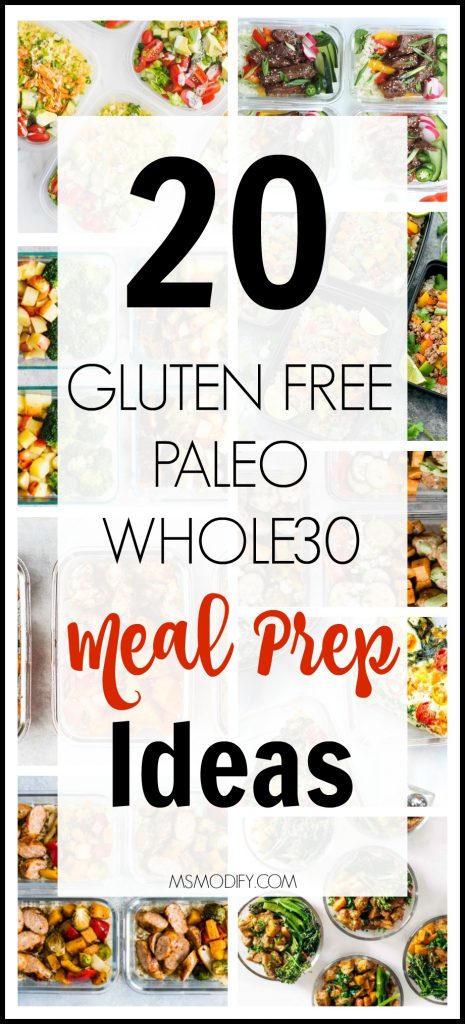 Round-Up: 20 Gluten Free/Paleo/Whole30 Meal Prep Ideas | MsModify