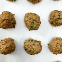 Oven Baked Turkey Meatballs